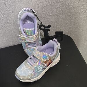 DISNEY FROZEN BABY GIRLS Shoes - Silver and White SIZE 7